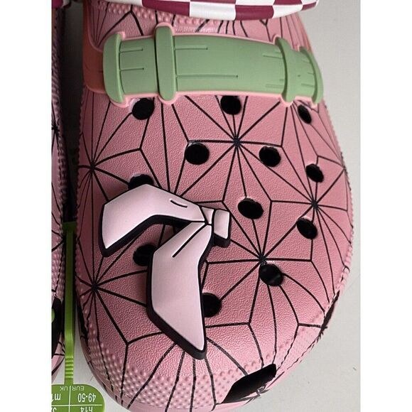 Crocs Demon Slayer‎ Nezuko Pink Anime Classic Clog 209320-206 Men’s Sz 14 NEW main image 12